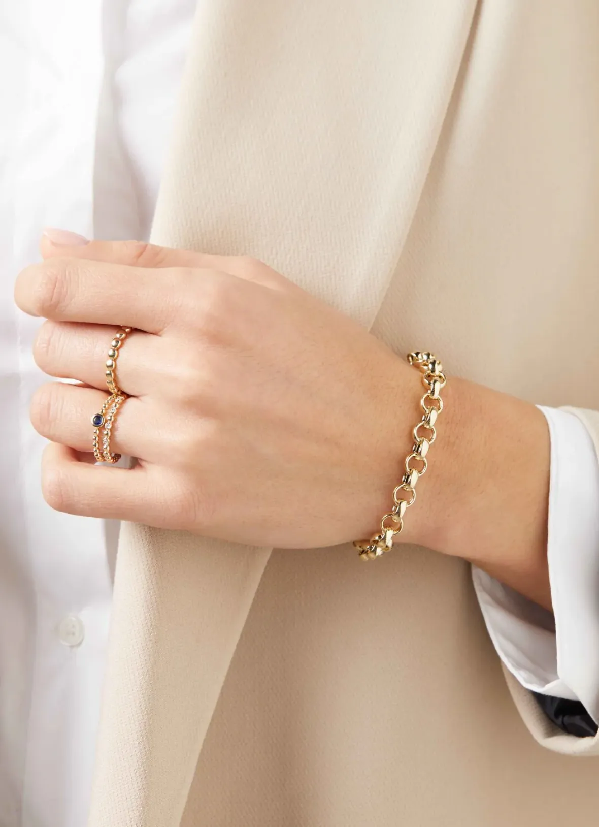 Diamond Point Geelgouden Ringen|Fijne Ringen<Geelgouden ring Ensemble