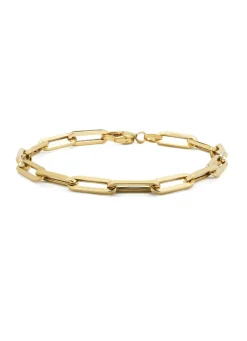 Diamond Point Geelgouden Armbanden|Schakelarmbanden<Geelgouden schakelarmband Closed Forever 18 cm