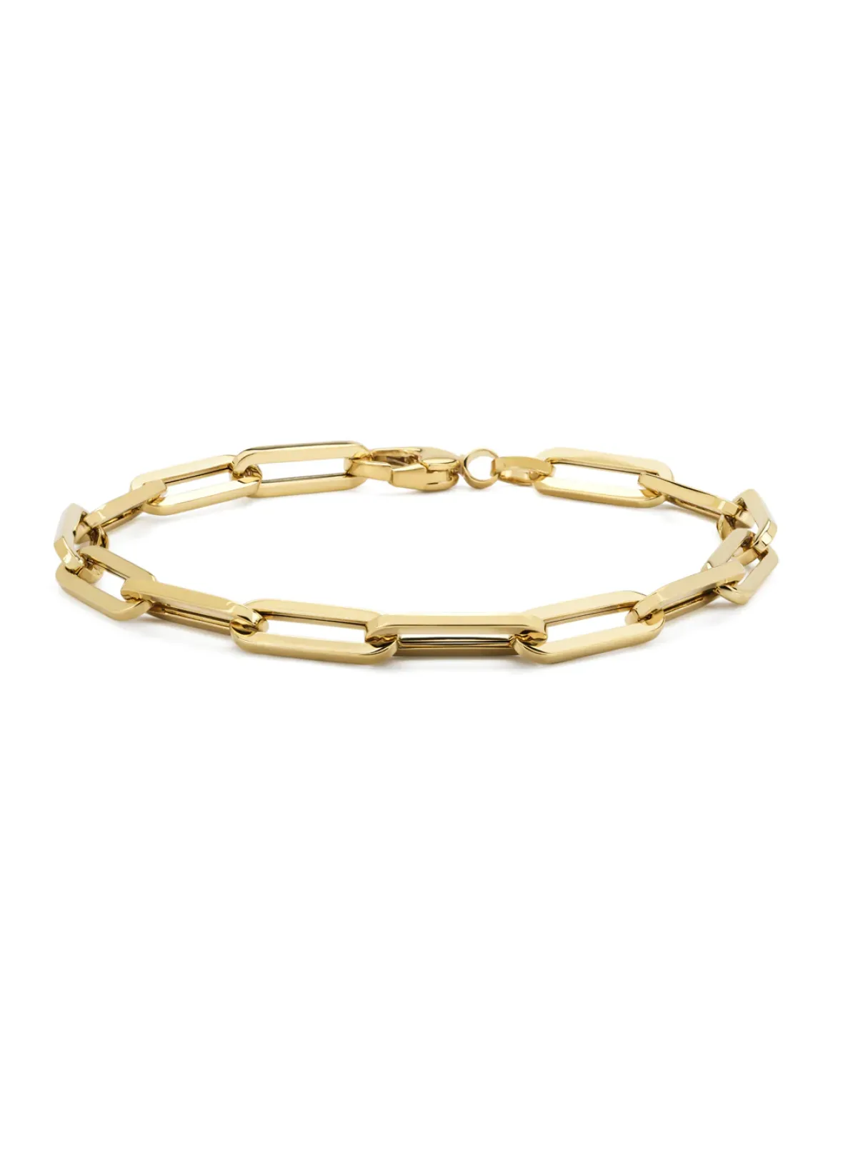 Diamond Point Geelgouden Armbanden|Schakelarmbanden<Geelgouden schakelarmband Closed Forever 18 cm
