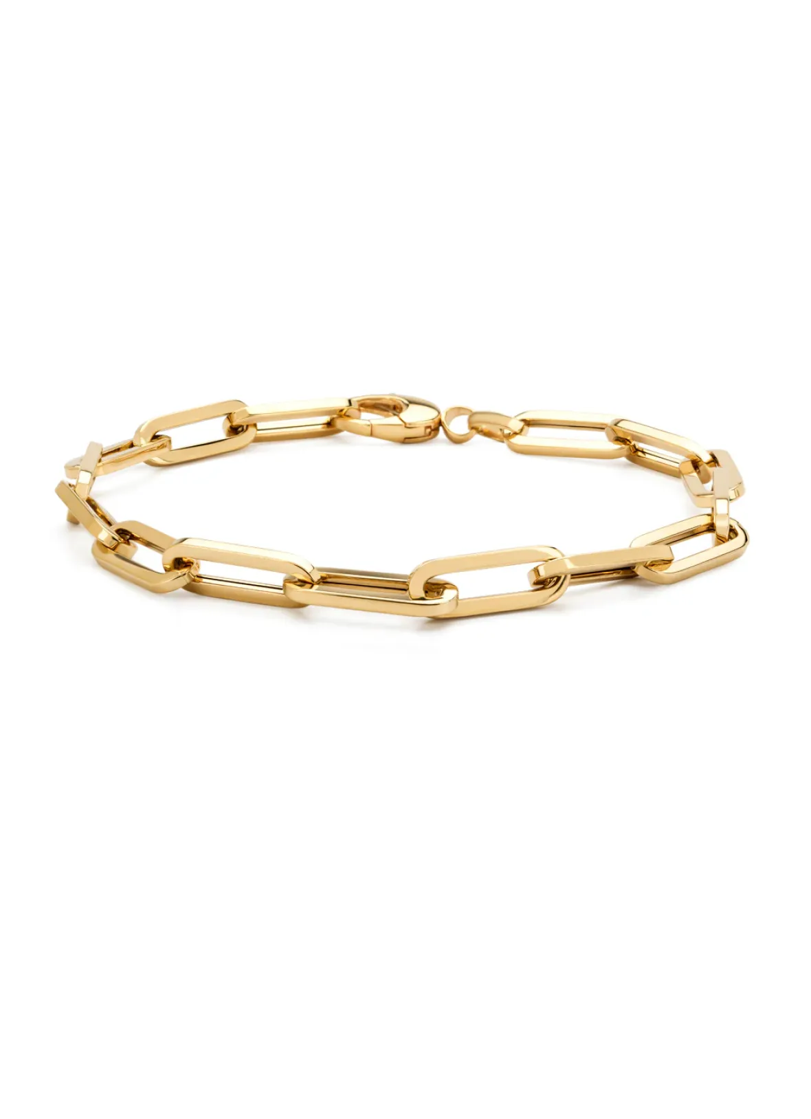 Diamond Point Geelgouden Armbanden|Schakelarmbanden<Geelgouden schakelarmband Closed Forever 19 cm