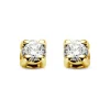 Diamond Point Solitair C|Solitair Classic<Geelgouden solitair oorstekers, 0.04 ct diamant, Groeibriljant