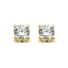 Diamond Point Solitair C|Solitair Classic<Geelgouden solitair oorstekers, 0.06 ct diamant, Groeibriljant