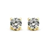 Diamond Point Solitair C|Solitair Classic<Geelgouden solitair oorstekers, 0.16 ct diamant, Groeibriljant