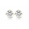 Diamond Point Solitair C|Solitair Classic<Geelgouden solitair oorstekers, 0.80 ct diamant, Groeibriljant