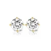 Diamond Point Solitair C|Solitair Classic<Geelgouden solitair oorstekers, 0.78 ct diamant, Groeibriljant