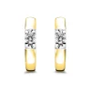 Diamond Point Solitair C|Groeibriljant Oorsieraden<Geelgouden solitair oorstekers, 0.18 ct diamant, Groeibriljant