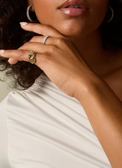Diamond Point Geelgouden Ringen|Zegelringen<Geelgouden zegelring Timeless Treasures