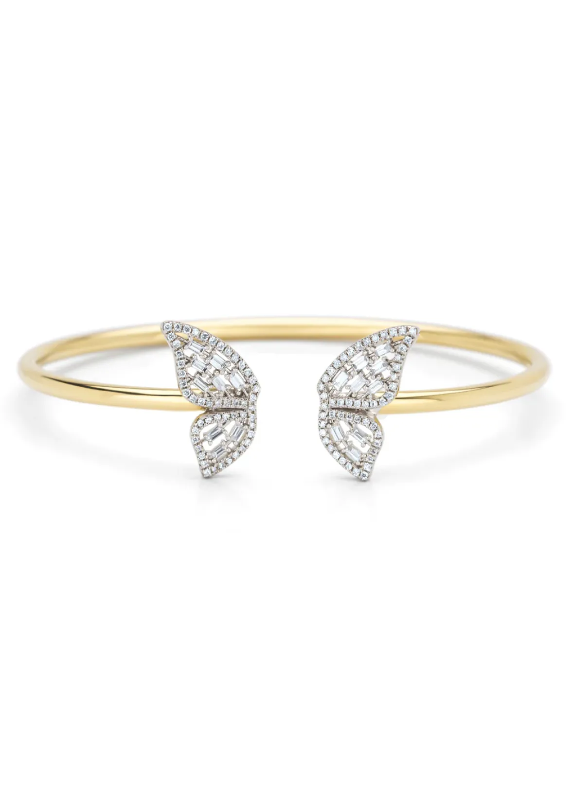 Diamond Point Diamanten Armbanden|Bangle Armbanden<Gouden armband, 0.47 ct diamant, Butterfly Kisses