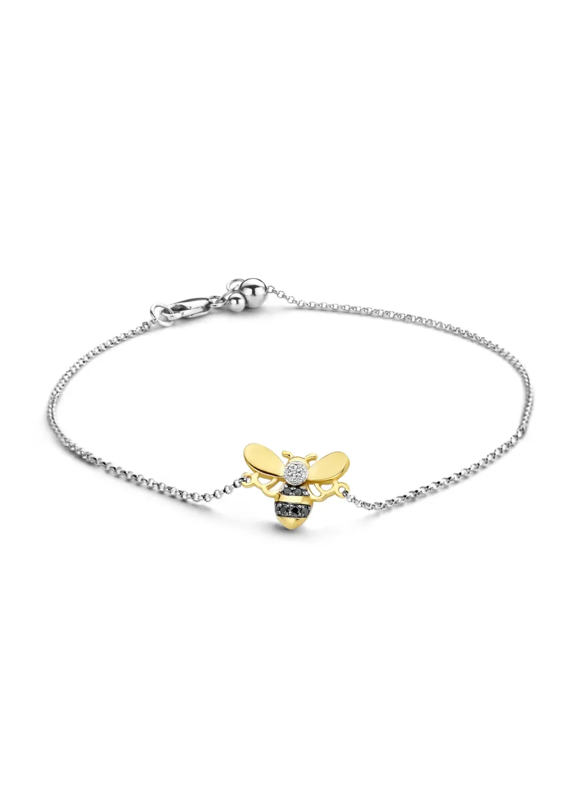 Diamond Point Diamanten Armbanden|Fijne Armbanden<Gouden armband, 0.05 ct diamant, Queen Bee