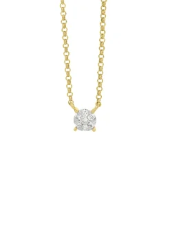 Diamond Point Diamanten Colliers|Fijne Colliers<Gouden collier, 0.09 ct diamant, Enchanted