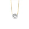 Diamond Point Diamanten Colliers<Gouden collier, 0.21 ct diamant, Hearts & Arrows