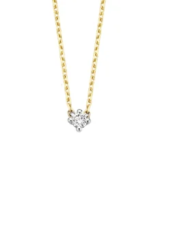 Diamond Point Diamanten Colliers|Fijne Colliers<Gouden collier, 0.05 ct diamant, Starlight
