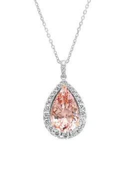 Diamond Point Colliers Met Kleurstenen|Exclusieve Colliers<Gouden collier, 12.20 ct roze morganite, Gallery
