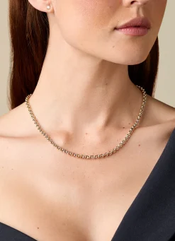 Diamond Point Schakel Colliers<Gouden collier Timeless Treasures 45 cm