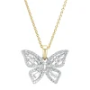 Diamond Point Losse Hangers<Gouden hanger, 0.39 ct diamant, Butterfly Kisses