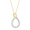 Diamond Point Losse Hangers<Gouden hanger, 0.06 ct diamant, Ensemble