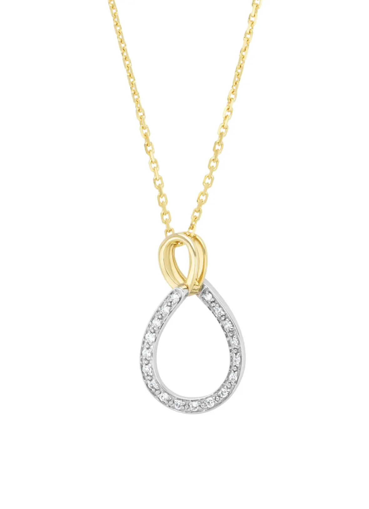 Diamond Point Losse Hangers<Gouden hanger, 0.06 ct diamant, Ensemble