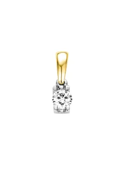 Diamond Point Solitair C|Groeibriljant Hangers<Gouden hanger, 0.08 ct diamant, Groeibriljant