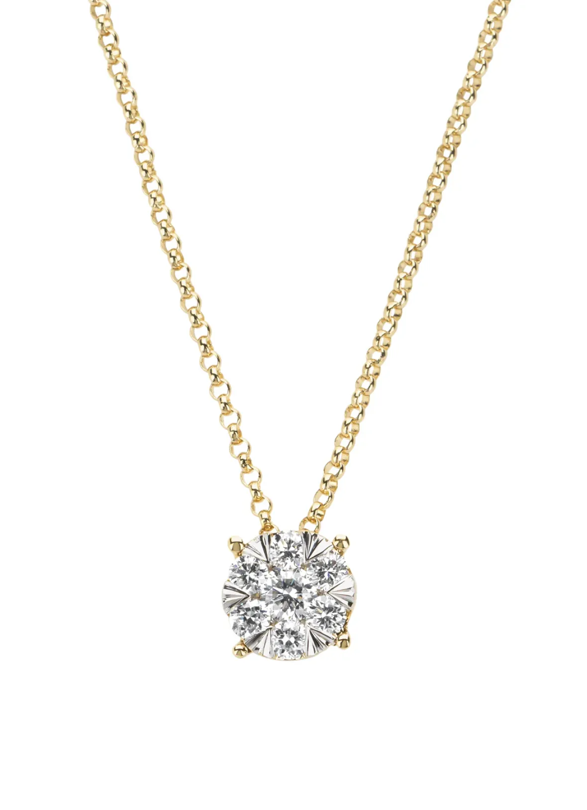 Diamond Point Diamanten Colliers<Gouden hanger met collier, 0.28 ct diamant, Enchanted