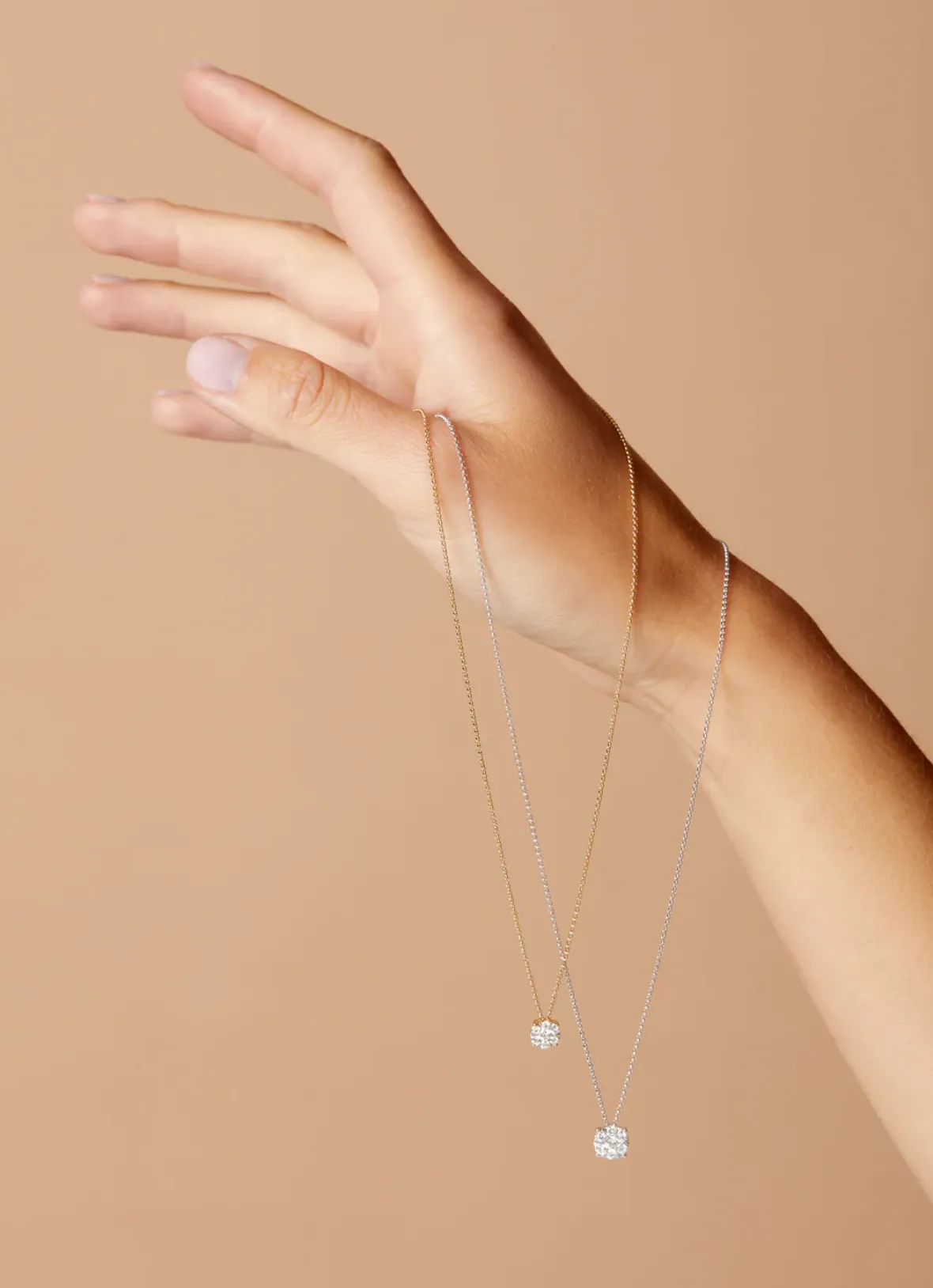 Diamond Point Diamanten Colliers<Gouden hanger met collier, 0.28 ct diamant, Enchanted