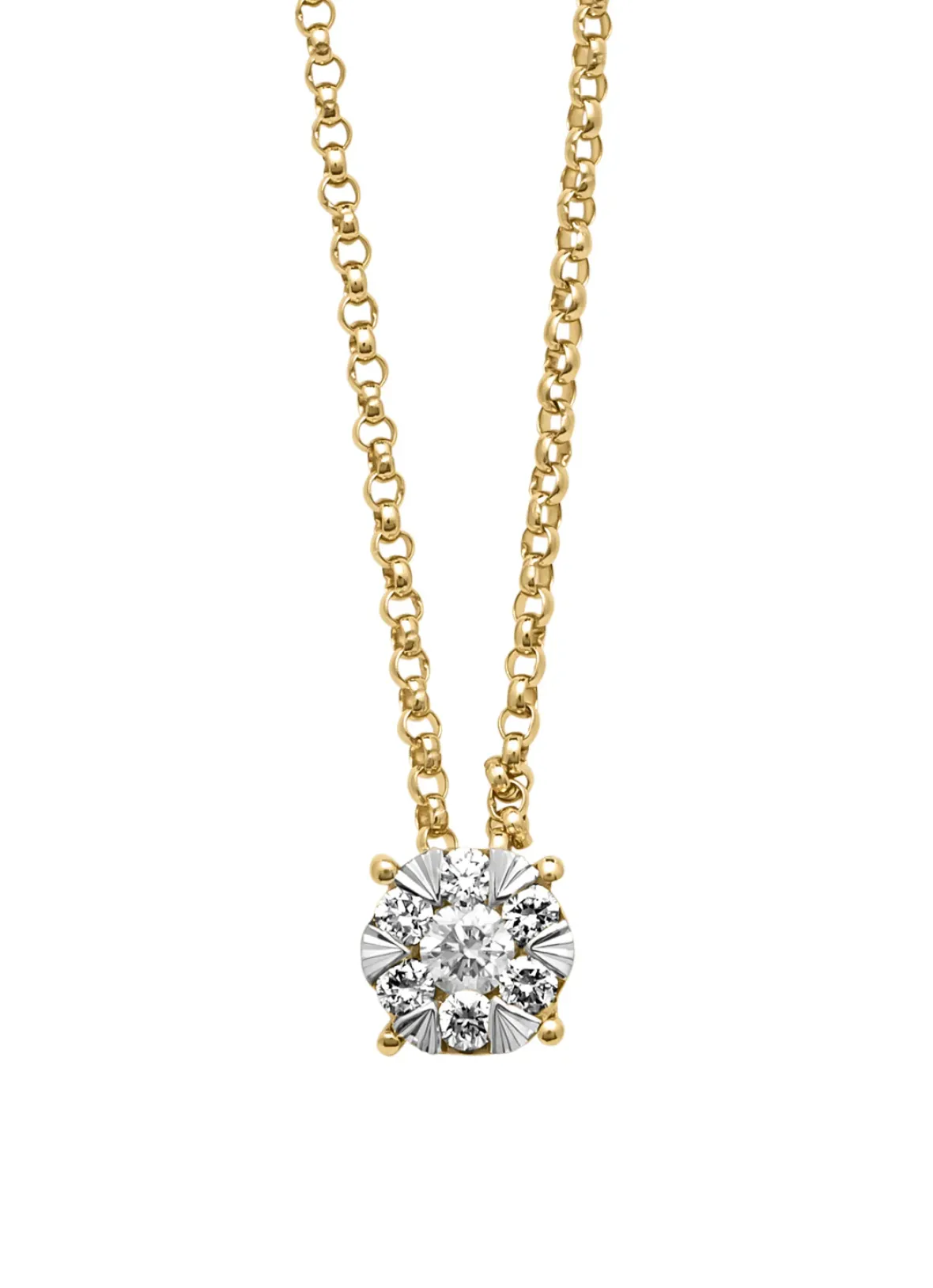 Diamond Point Diamanten Colliers<Gouden hanger met collier, 0.14 ct diamant, Enchanted