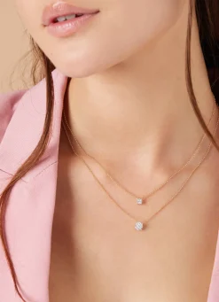 Diamond Point Diamanten Colliers<Gouden hanger met collier, 0.24 ct diamant, Enchanted