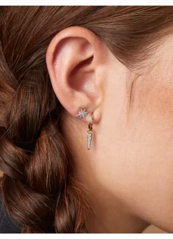 Diamond Point Diamanten Oorsieraden|Oorstekers<Gouden oorsieraden, 0.10 ct diamant, Cosmic