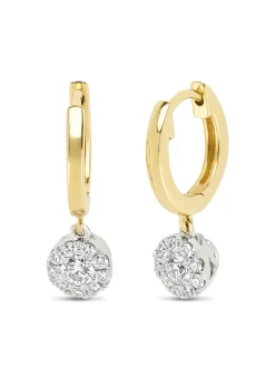 Diamond Point Diamanten Oorsieraden<Gouden oorsieraden, 0.41 ct diamant, Hearts & Arrows