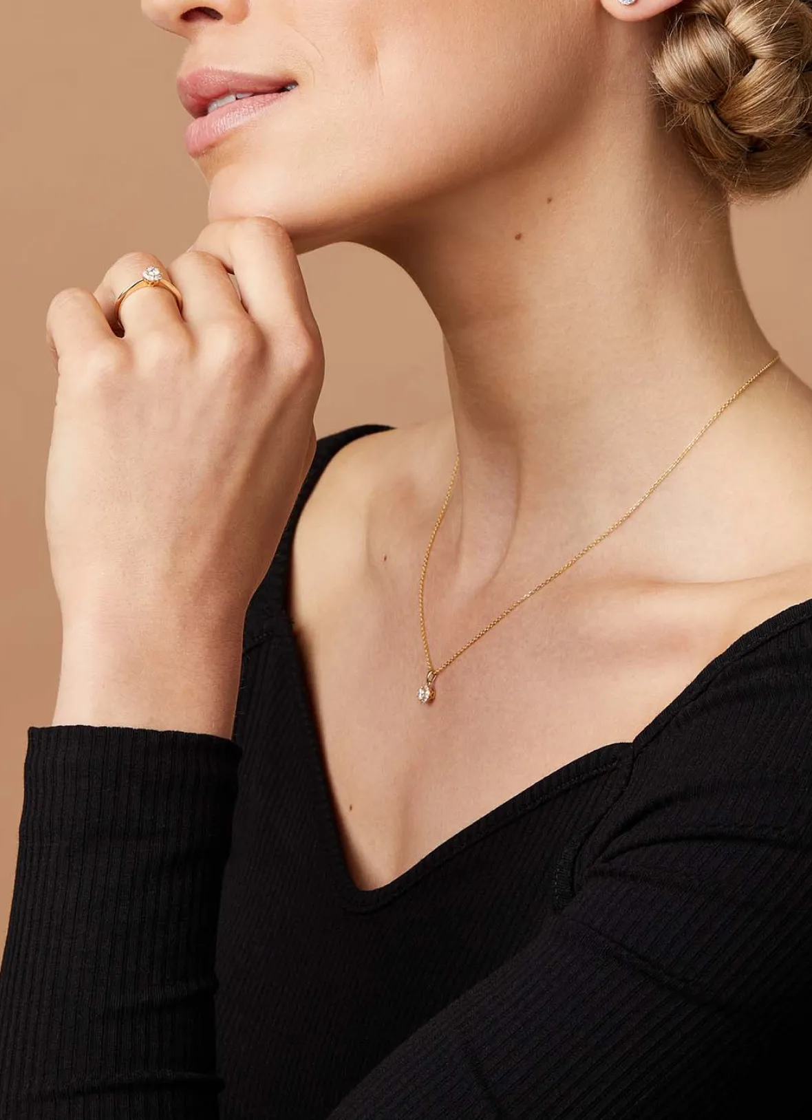 Diamond Point Diamanten Oorsieraden|Fijne Oorsieraden<Gouden oorsieraden, 0.55 ct diamant, Starlight