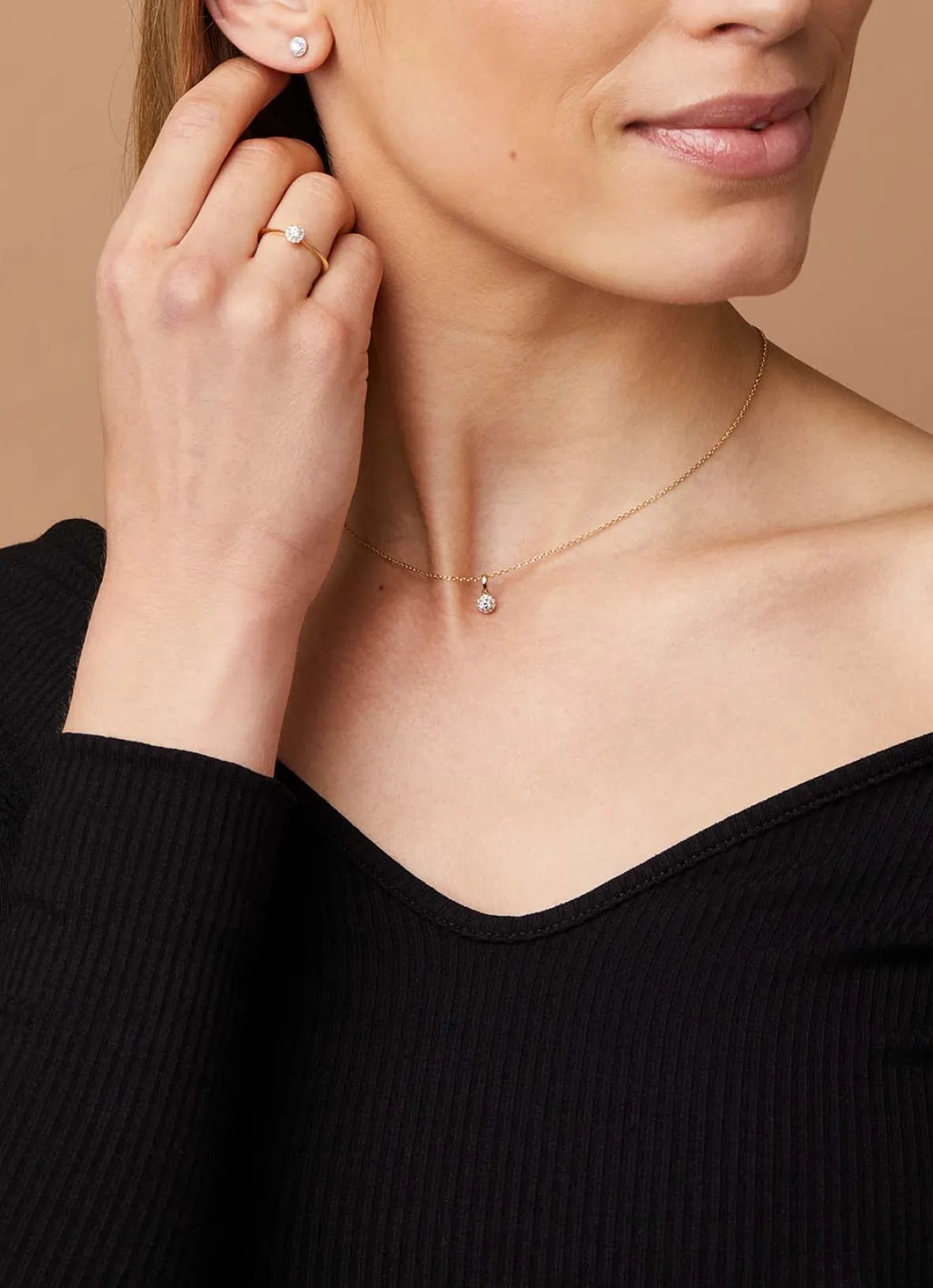 Diamond Point Diamanten Oorsieraden|Fijne Oorsieraden<Gouden oorsieraden, 0.30 ct diamant, Starlight