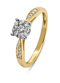 Diamond Point Diamanten Ringen|Verlovingsringen<Gouden ring, 0.29 ct diamant, Enchanted