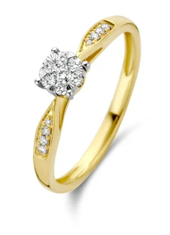 Diamond Point Diamanten Ringen|Verlovingsringen<Gouden ring, 0.20 ct diamant, Enchanted