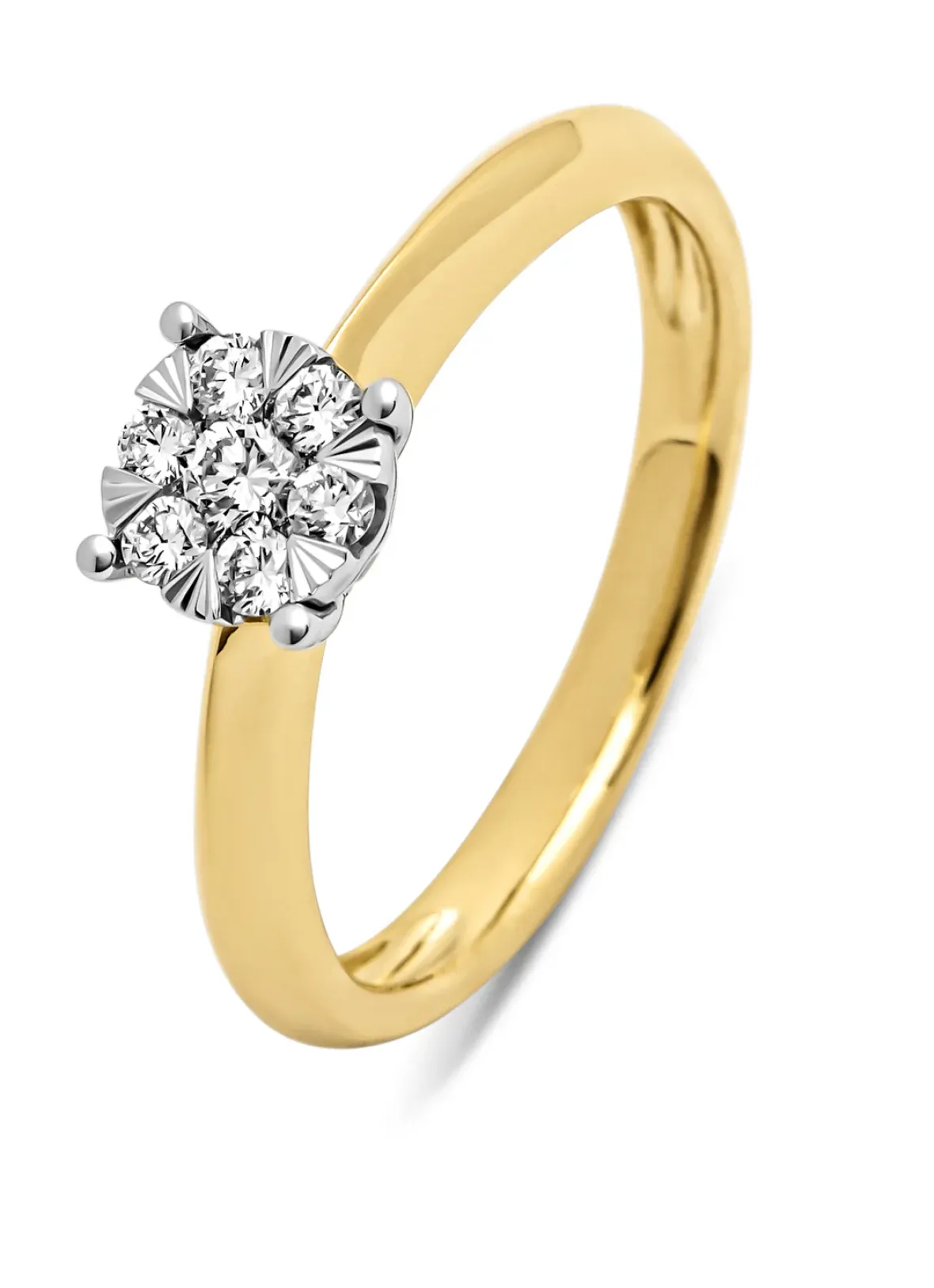 Diamond Point Diamanten Ringen|Verlovingsringen<Gouden ring, 0.25 ct diamant, Enchanted