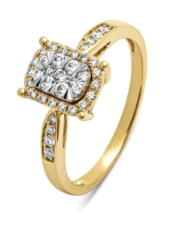 Diamond Point Diamanten Ringen|Verlovingsringen<Gouden ring, 0.34 ct diamant, Enchanted