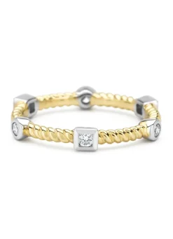 Diamond Point Diamanten Ringen|Aanschuifringen<Gouden ring, 0.18 ct diamant, Ensemble