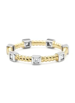 Diamond Point Diamanten Ringen|Aanschuifringen<Gouden ring, 0.02 ct diamant, Ensemble