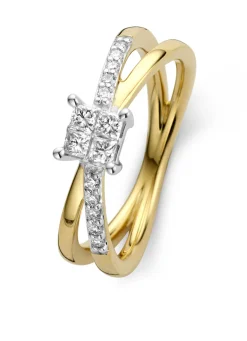 Diamond Point Diamanten Ringen|Verlovingsringen<Gouden ring, 0.31 ct diamant, Fourever