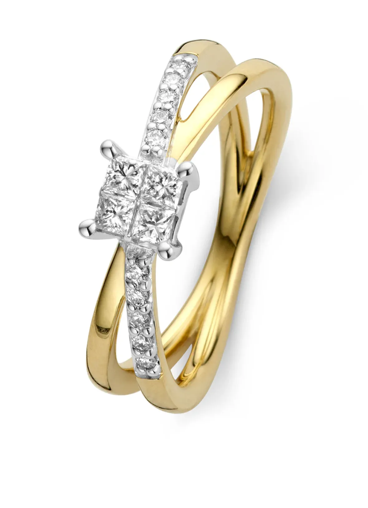 Diamond Point Diamanten Ringen|Verlovingsringen<Gouden ring, 0.31 ct diamant, Fourever