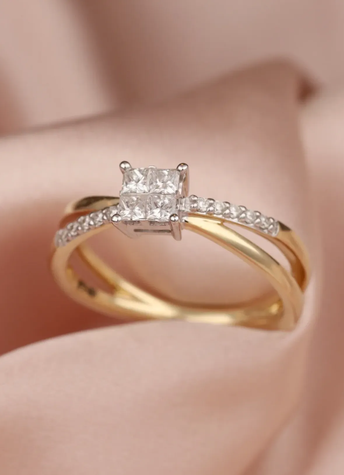Diamond Point Diamanten Ringen|Verlovingsringen<Gouden ring, 0.31 ct diamant, Fourever