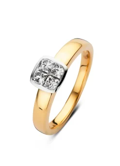 Diamond Point Diamanten Ringen|Verlovingsringen<Gouden ring, 0.52 ct diamant, Fourever