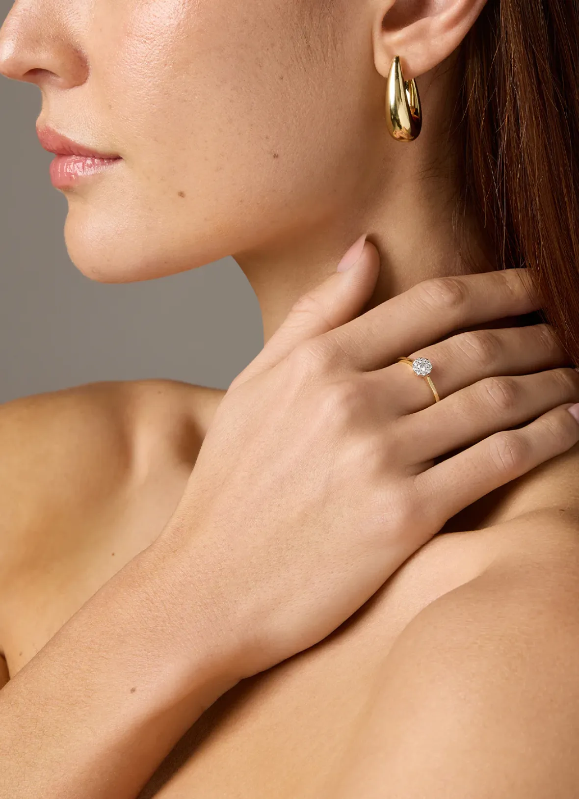 Diamond Point Diamanten Ringen|Verlovingsringen<Gouden ring, 0.20 ct diamant, Hearts & Arrows