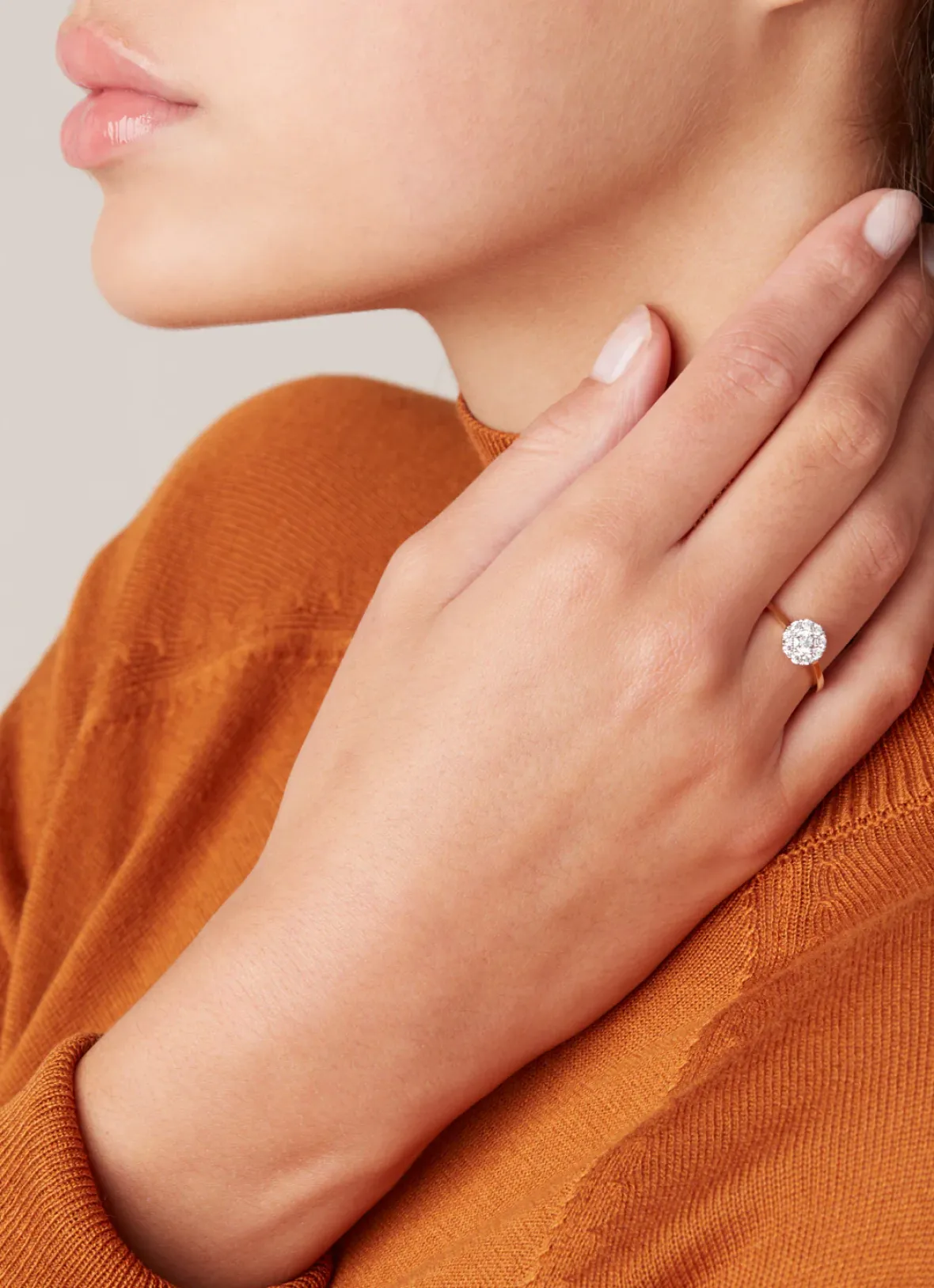 Diamond Point Diamanten Ringen|Verlovingsringen<Gouden ring, 0.42 ct diamant, Hearts & Arrows