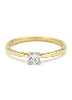 Diamond Point Diamanten Ringen|Fijne Ringen<Gouden ring, 0.20 ct diamant, Starlight