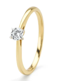 Diamond Point Diamanten Ringen|Fijne Ringen<Gouden ring, 0.20 ct diamant, Starlight
