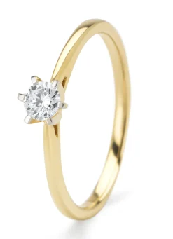 Diamond Point Diamanten Ringen|Verlovingsringen<Gouden ring, 0.20 ct diamant, Starlight