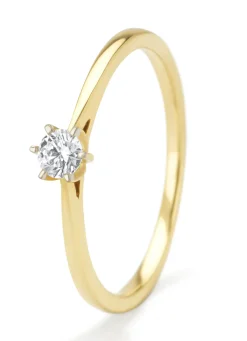 Diamond Point Diamanten Ringen|Fijne Ringen<Gouden ring, 0.15 ct diamant, Starlight