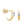 Diamond Point Solitair C|Groeibriljant Oorsieraden<Gouden solitair oorstekers, 0.22 ct diamant, Groeibriljant