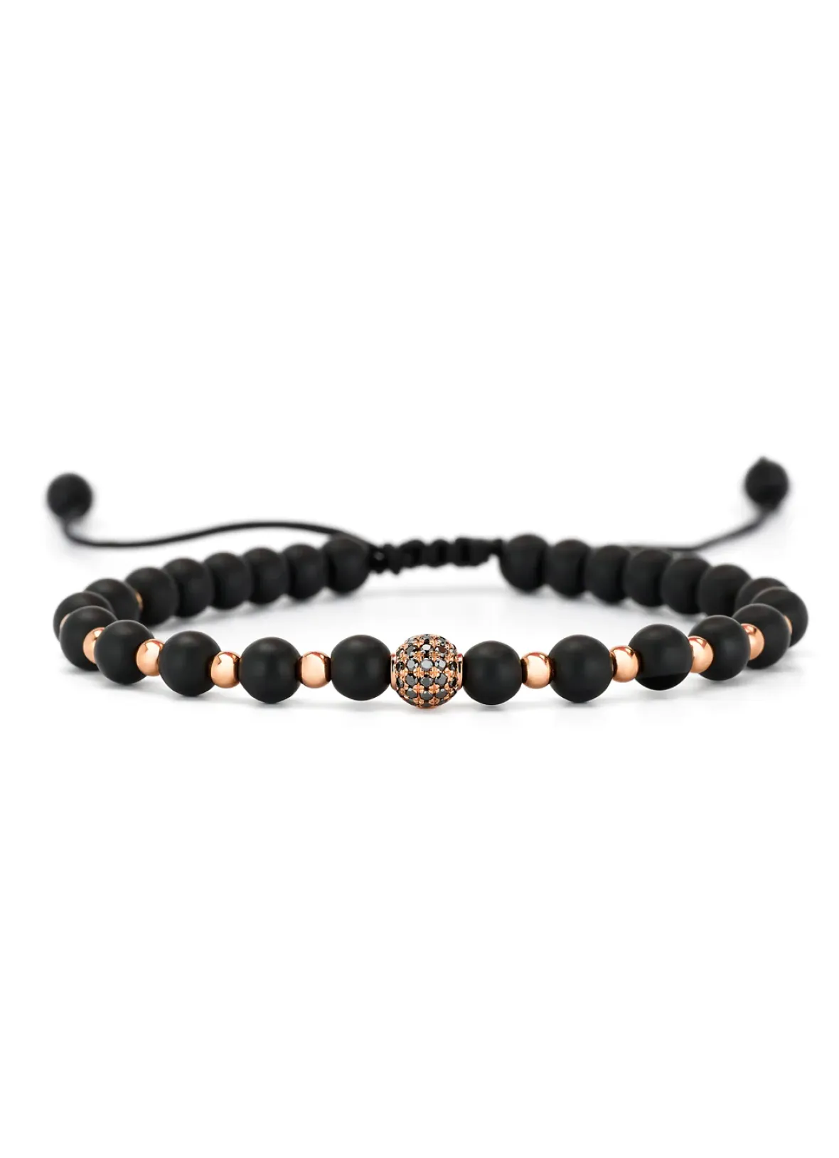 Diamond Point Roségouden Armbanden|Roségouden Bruidssieraden<Roségouden armband, 25.00 ct onyx, Ensemble