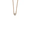 Diamond Point Roségouden Colliers|Diamanten Colliers<Roségouden collier, 0.05 ct diamant, Joy