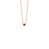 Diamond Point Roségouden Colliers|Colliers Met Kleurstenen<Roségouden collier, 0.05 ct robijn, Joy